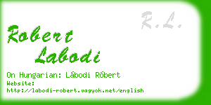robert labodi business card
